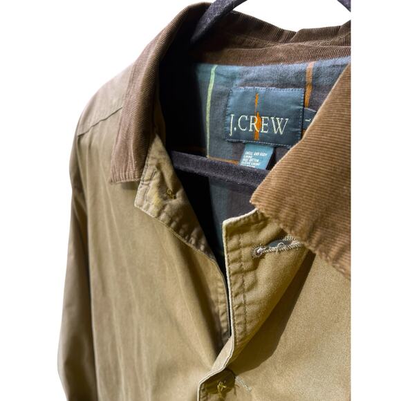 J Crew 90's Oarsman Barn Jacket, Flannel Lined Chore Coat | Mens L, Brown - Picture 9 of 16